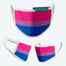 Mascarilla: Bandera Bisexual
