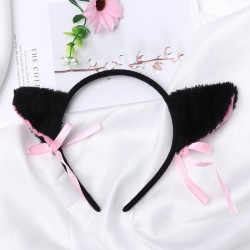 Diademas de orejas de gato en negro