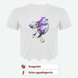 Camiseta Mewtwo: Pokemon 1ª Generación (@ItzAguado)