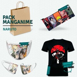 Pack: Naruto (estuche, mascarilla y camiseta)