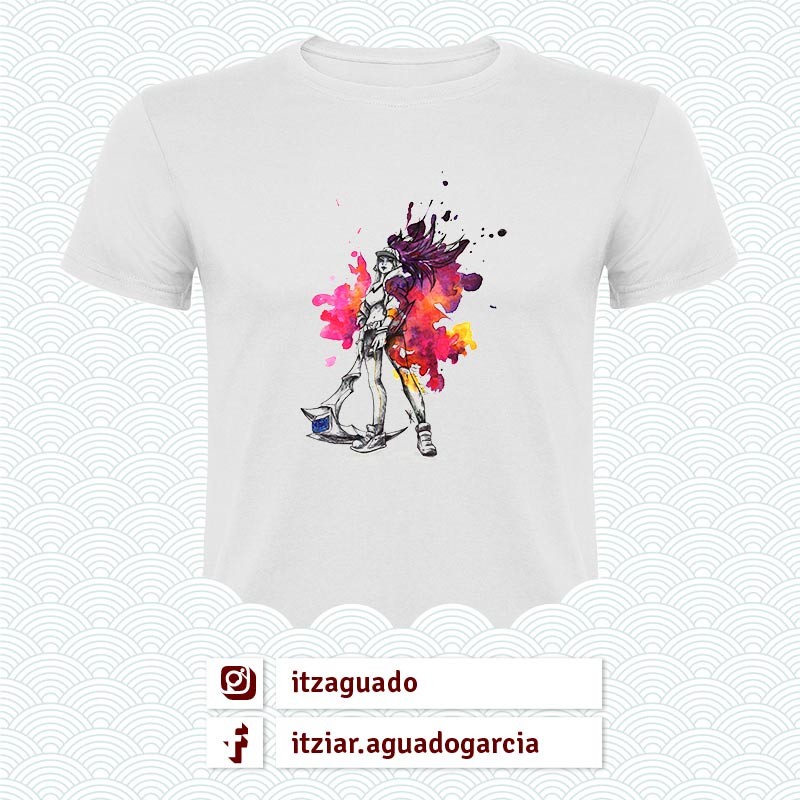 Camiseta: Akali (League of Leagends - @ItzAguado)