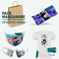 Pack: Detective Conan (estuche, mascarilla y camiseta)