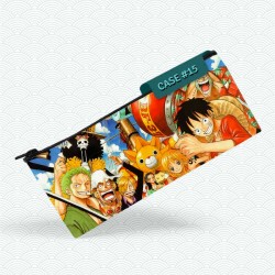 adolescentes para estudiantes color One Piece diseño de Anime doble capa Estuche para lápices 