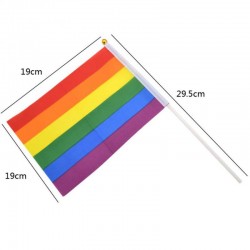 Medidas de bandera decorativa LGBT
