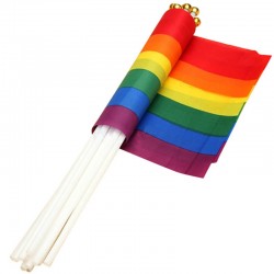 Bandera decorativa LGBT enrolladas